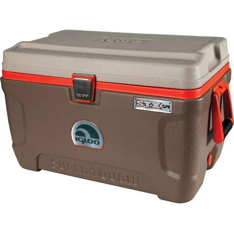 igloo 54 quart stainless steel cooler cool box|igloo maxcold 54 qt cooler.